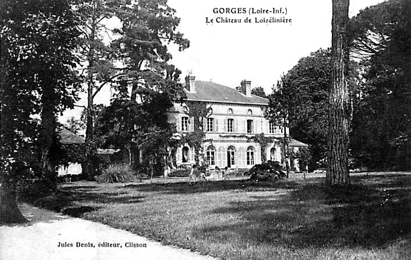 Chteau de l'Oiselinire  Gorges (Bretagne).