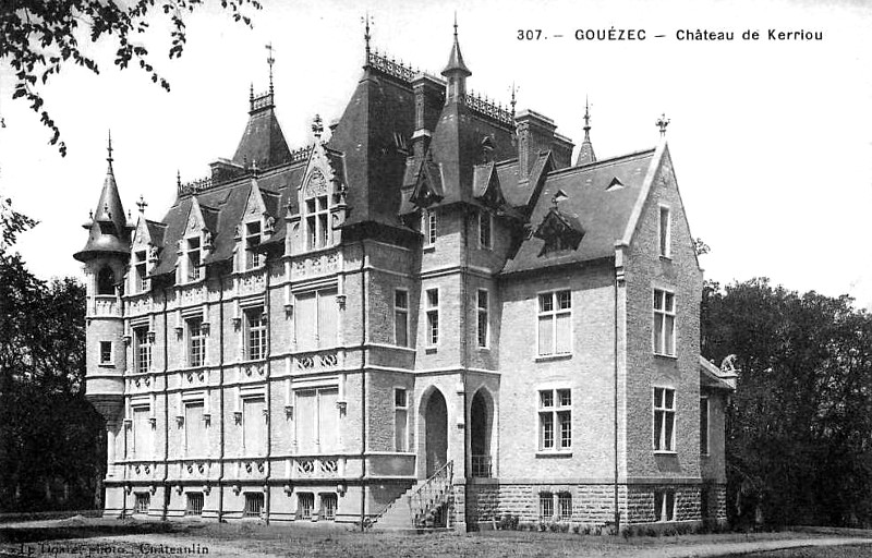 Chteau de Kerriou  Gouzec (Bretagne).