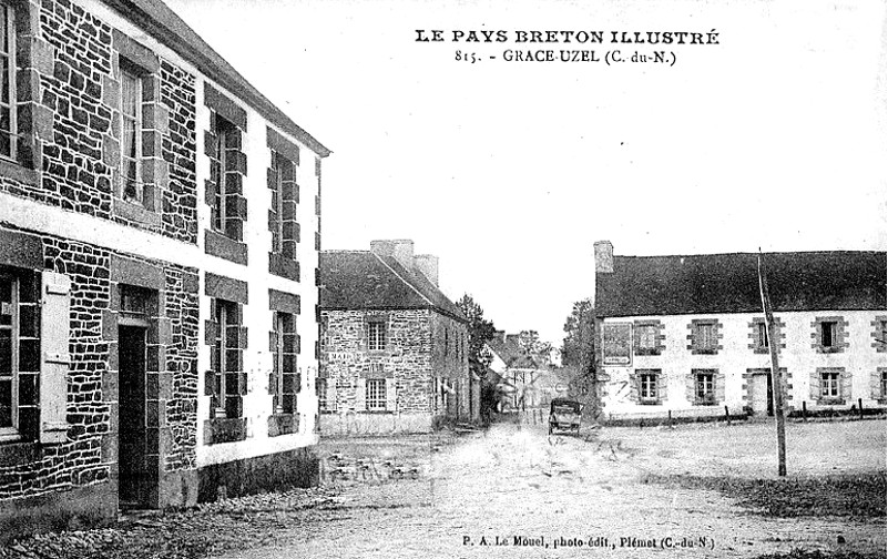 Ville de Grce-Uzel (Bretagne).