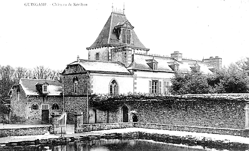 Ville de Grces (Bretagne) : chteau. 