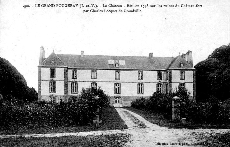 Le chteau de Grand-Fougeray (Bretagne).