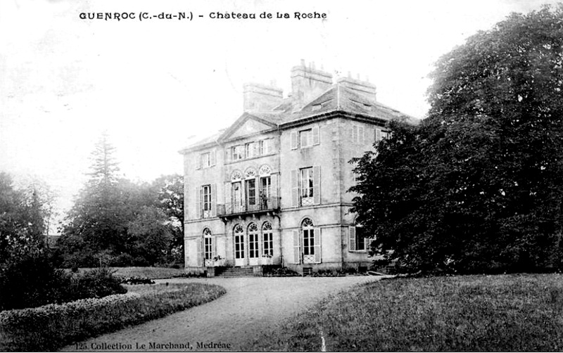 Ville de Guenroc (Bretagne) : chteau de la Roche.