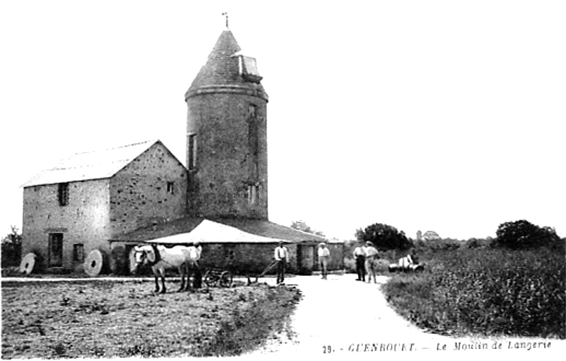 Moulin de Guenrout (anciennement en Bretagne).