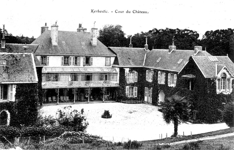 Ville de Guidel (Bretagne) : chteau de Kerbastic.