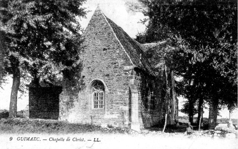 Ville de Guimac (Bretagne) : chapelle du Christ.