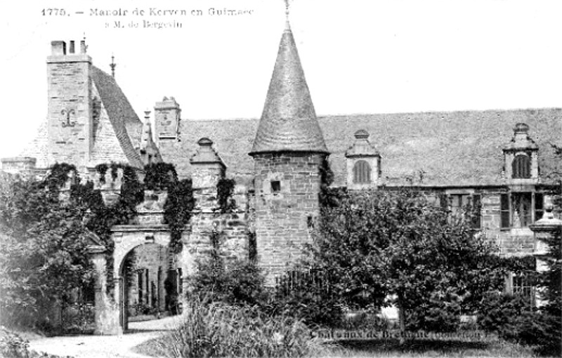 Ville de Guimac (Bretagne) : manoir de Kerven.