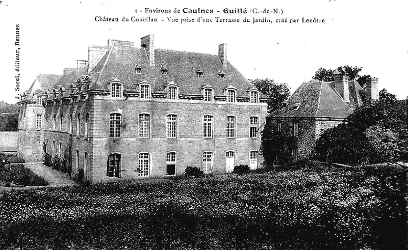 Ville de Guitt (Bretagne) : chteau de Coullan.