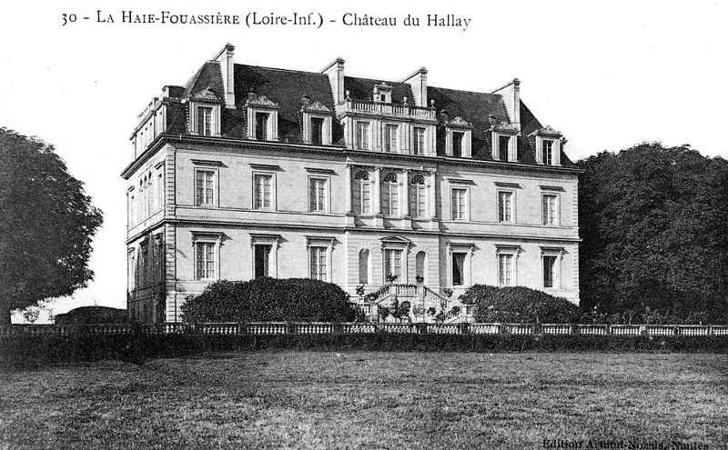 Chteau du Hallay  La Haie-Fouassire (anciennement en Bretagne).