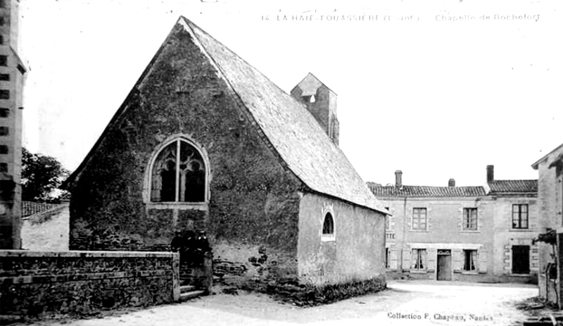 Chapelle de Rochefort  La Haie-Fouassire (anciennement en Bretagne).