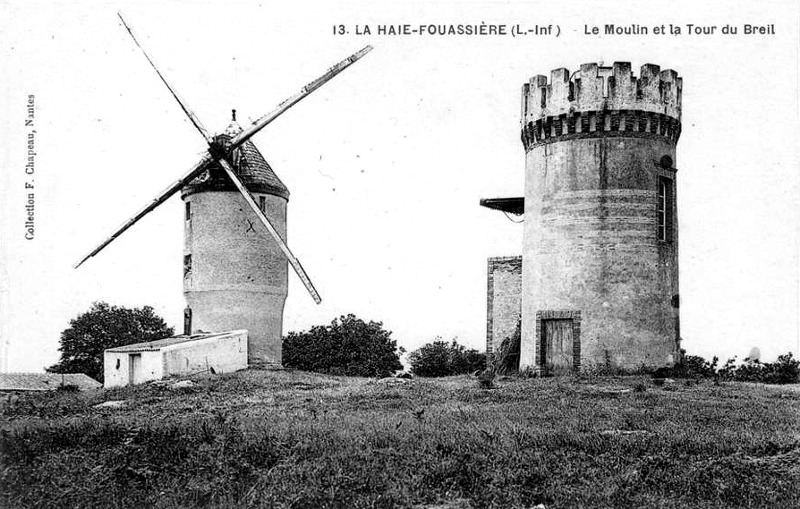 Moulin de La Haie-Fouassire (anciennement en Bretagne).