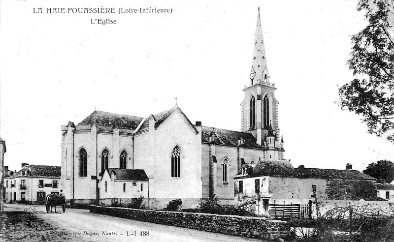 Eglise de La Haie-Fouassire (anciennement en Bretagne).