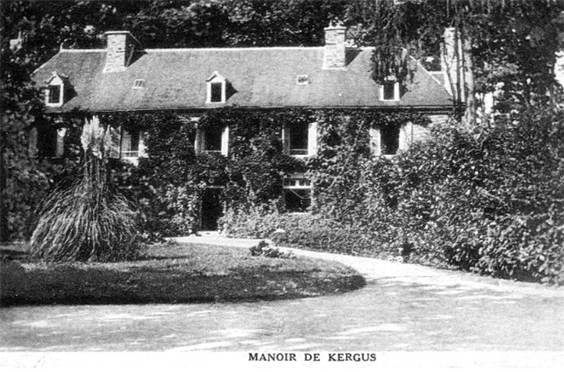 Ville de l'Harmoye (Bretagne) : manoir de Kergus.