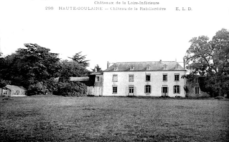 Chteau de la Rabillardire  Haute-Goulaine (Bretagne).