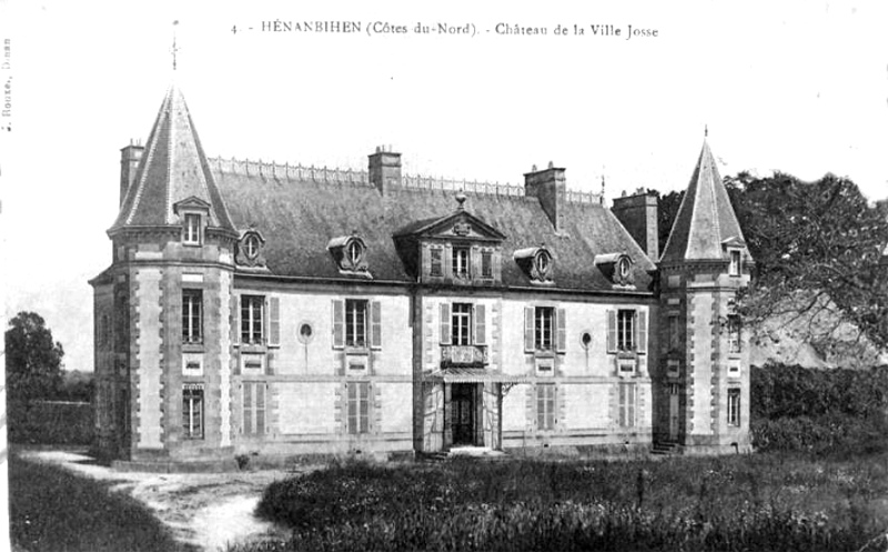 Ville de Hnanbihen (Bretagne) : chteau de la Ville Josse. 