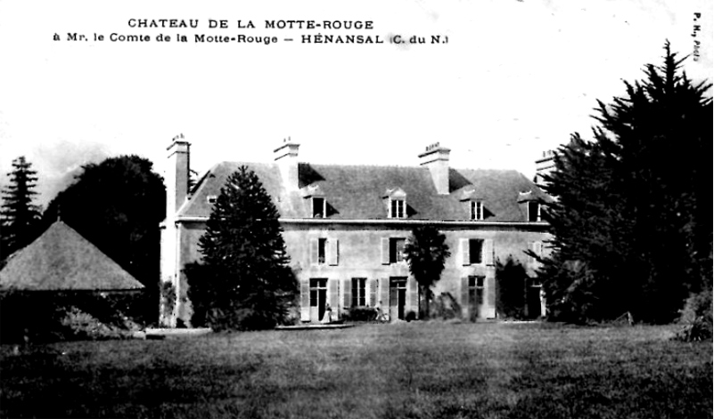 Chteau de la Motte Rouge en Hnansal (Bretagne).