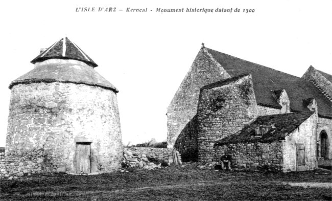 Ile d'Arz (Bretagne) : manoir de Kernol.