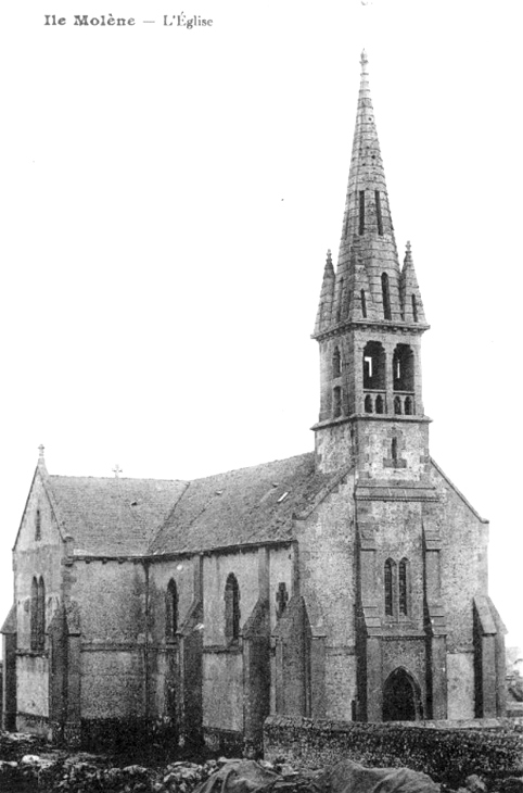 Eglise de l'le de Molne (Bretagne).