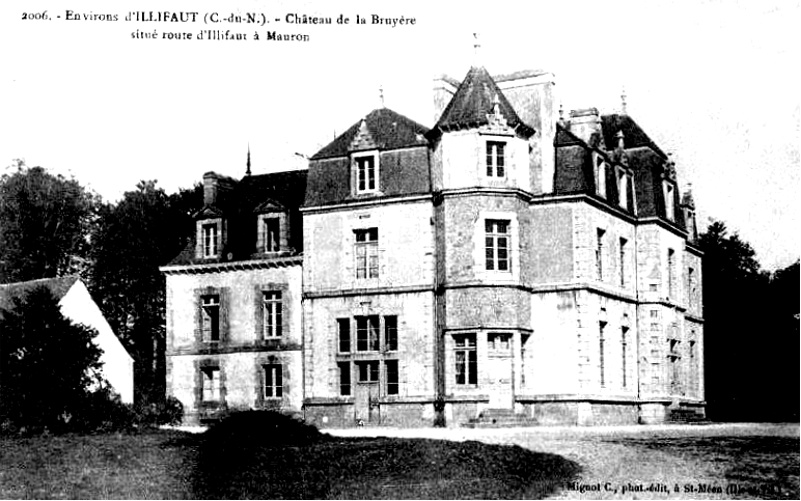 Ville d'Illifaut (Bretagne) : chteau.