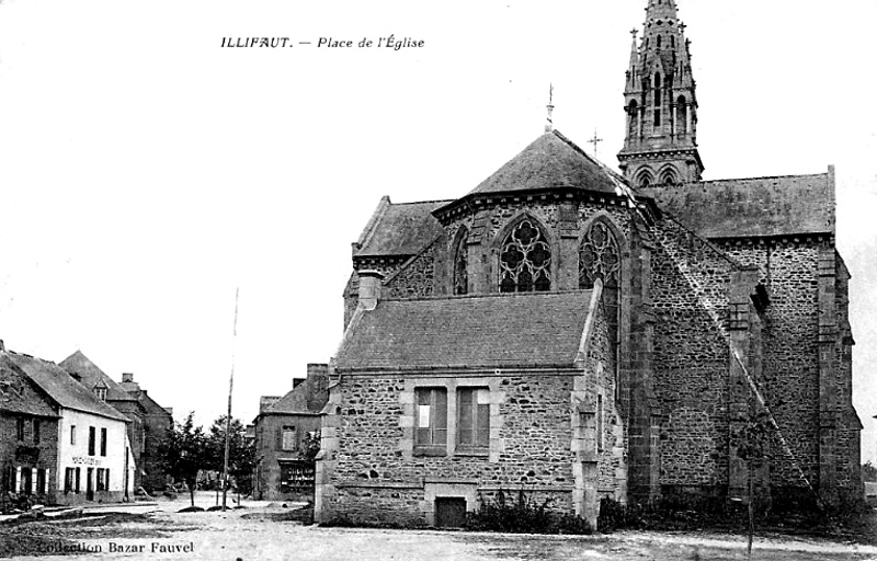 Ville d'Illifaut (Bretagne) : chteau.