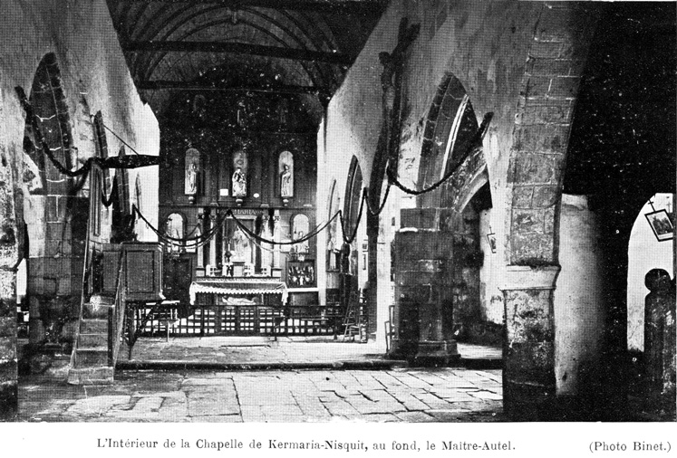 Plouha : l'intrieur de la chapelle de Kermaria-Nisquit