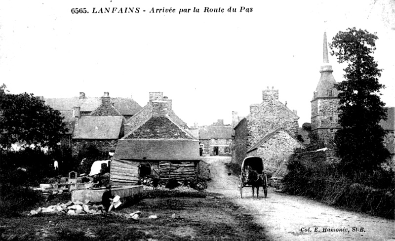 Ville de Lanfains (Bretagne).