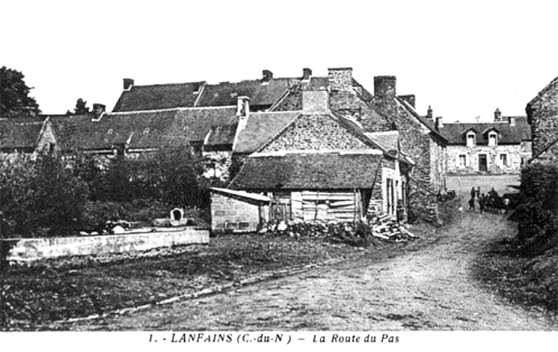 Ville de Lanfains (Bretagne).