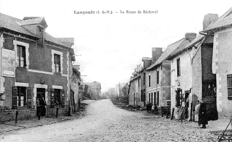 Ville de Langouet ou Langout (Bretagne).