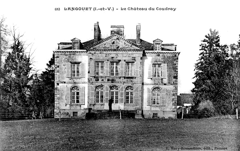Chteau du Coudray  Langouet ou Langout (Bretagne).