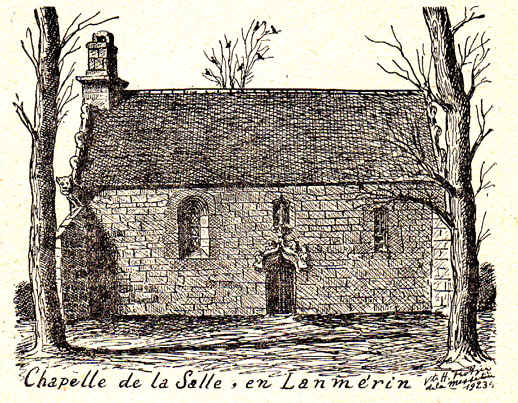 Ville de Lanmrin (Bretagne) : chapelle de la Salle