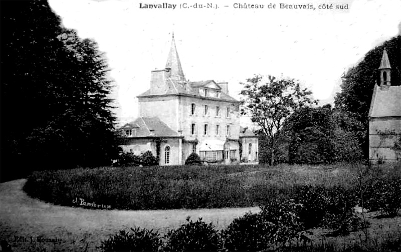 Ville de Lanvallay (Bretagne) : chteau de Beauvais.