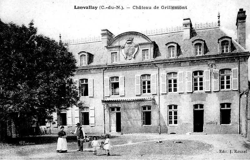 Ville de Lanvallay (Bretagne) : chteau de Grillemont.