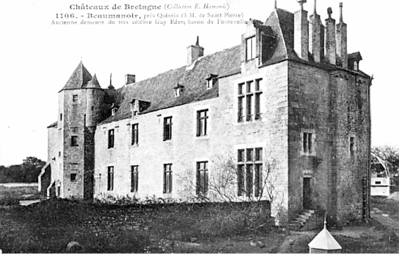 Ville de Leslay (Bretagne) : chteau de Beaumanoir.