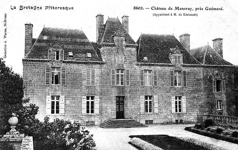 Chteau de Menoray  Locmalo (Bretagne).