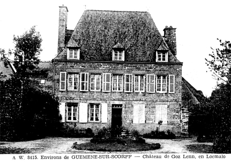 Chteau de Coz-Lenn  Locmalo (Bretagne).