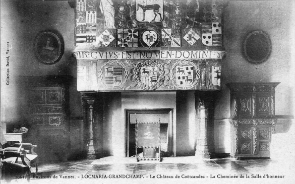 Locmaria-Grand-Champ (Bretagne) : château de Coëtcandec.