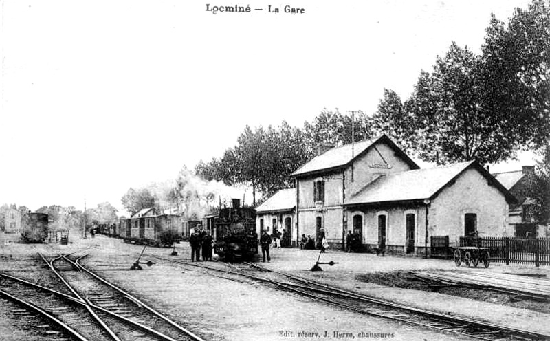 Gare de Locmin (Bretagne).