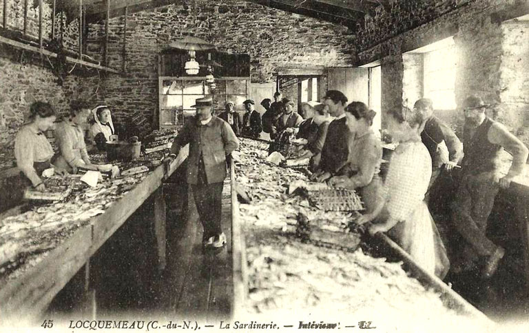 La sardinerie de Locqumeau (Bretagne)