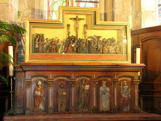 L'glise de Locquirec (Bretagne) : matre-autel.