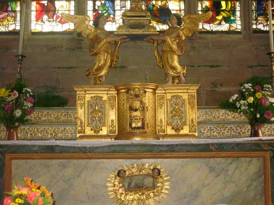 Matre-autel de l'glise Saint-Ronan de Locronan (Bretagne).