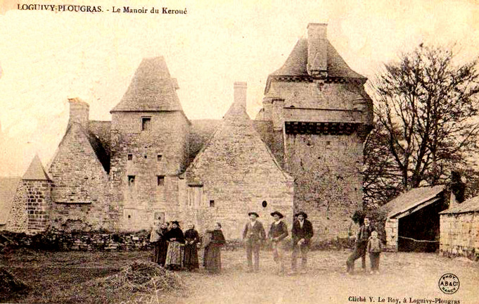 Ville de Loguivy-Plougras (Bretagne) : manoir de Kerrou