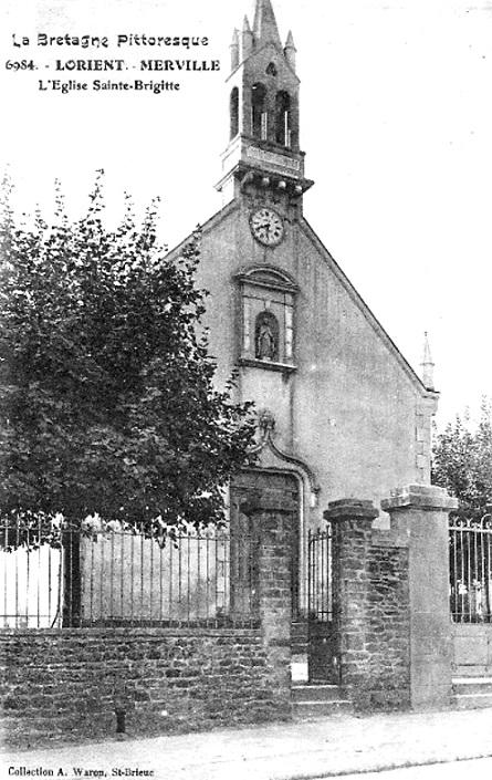Eglise Sainte-Brigitte  Lorient - Merville (Bretagne).