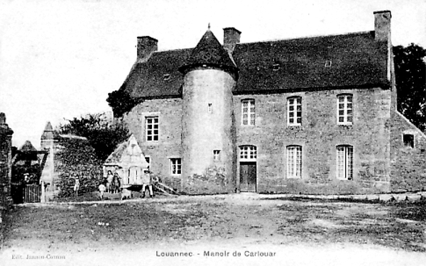 Ville de Louannec (Bretagne) : manoir de Carlouar.