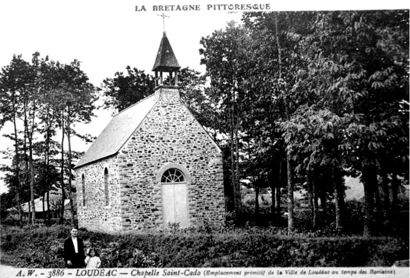 Chapelle Saint-Cado anciennement en Loudac (Bretagne).