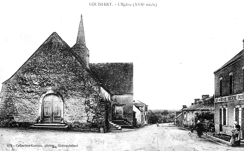 Ancienne glise de Louisfert (anciennement en Bretagne).