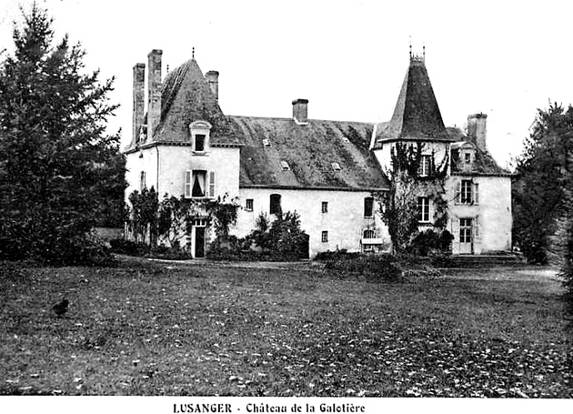 Chteau de la Gallotire ou Galotire  Lusanger.