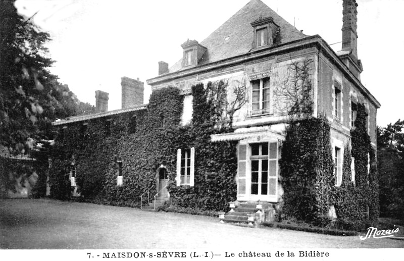 Manoir de la Bidire  Maisdon-sur-Svre (Bretagne).