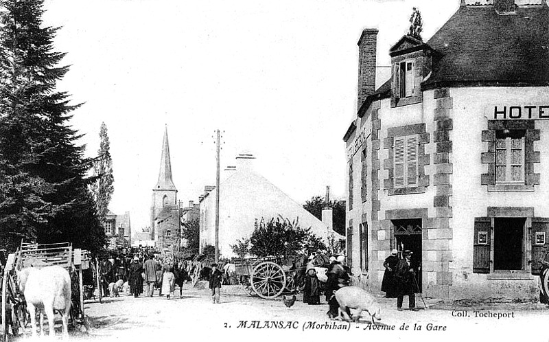 Ville de Malansac (Bretagne).