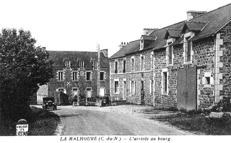 Ville de La Malhoure (Bretagne).