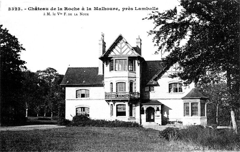 Chteau de la Roche en La Malhoure (Bretagne).