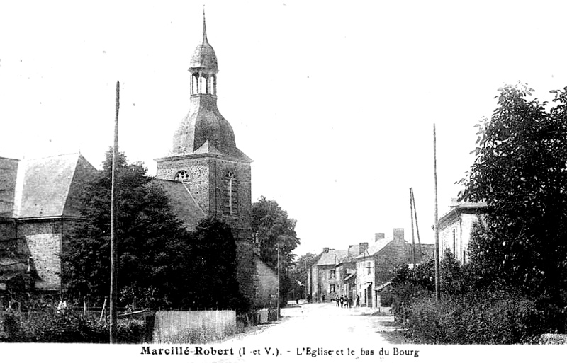 Ville de Marcill-Robert (Bretagne).